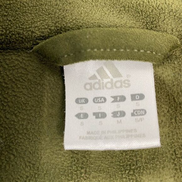 Adidas Men's Climawarm Olive Fleece Pullover size Small - Picture 4 of 7